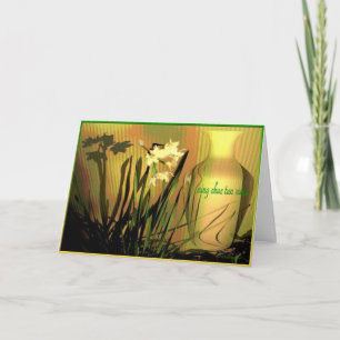 Cartes Pour Fêtes Annuelles Vietnamien Bonne année Paperwhites