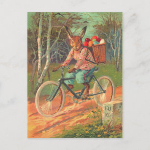 Cartes Pour Fêtes Annuelles Vieux lapin de Pâques