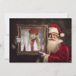 Cartes Pour Fêtes Annuelles Vieux-Monde Père Noël   Ajouter votre photo   Noël