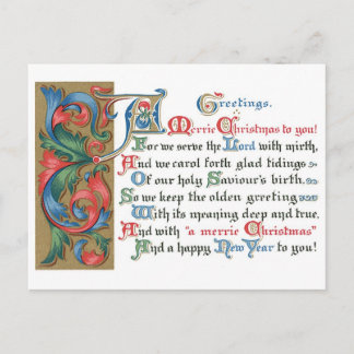 Cartes Pour Fêtes Annuelles Vieux Noël