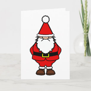 Cartes Pour Fêtes Annuelles Vieux Père Noël grincheux