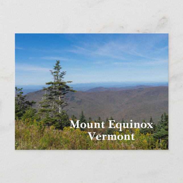 Cartes Pour Fêtes Annuelles View from Mount Equinox in Vermont (Devant)