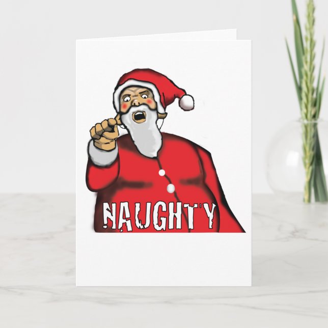 Cartes Pour Fêtes Annuelles Vilain ! (Devant)