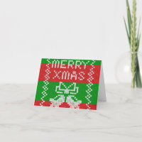 Vilain pull motif sonnettes Joyeux fils Xmas
