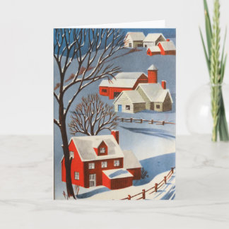 Cartes Pour Fêtes Annuelles Village de Noël