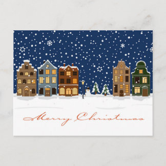 Cartes Pour Fêtes Annuelles Village de Noël