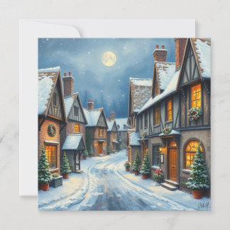 Cartes Pour Fêtes Annuelles Village de Noël