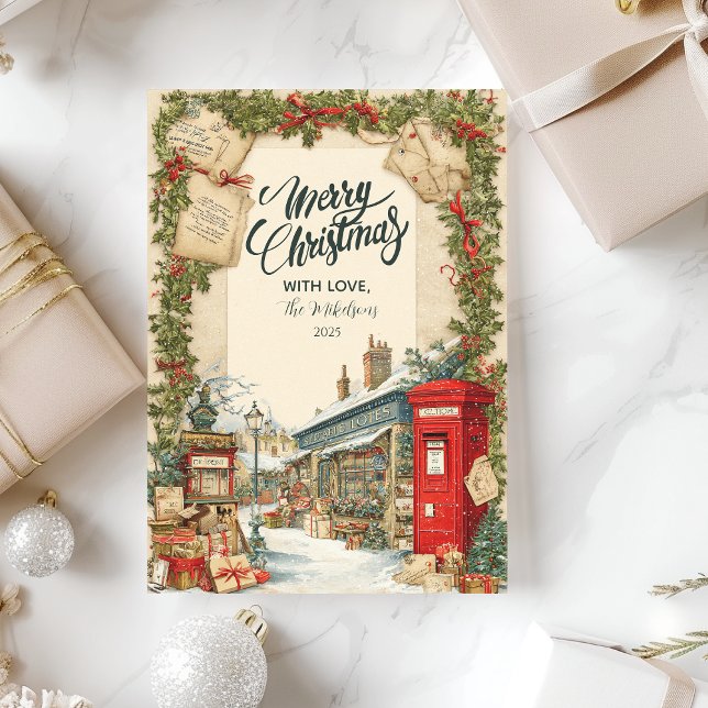 Cartes Pour Fêtes Annuelles Village de Noël victorien (Créateur téléchargé)