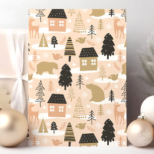 Cartes Pour Fêtes Annuelles Village des ours de Noël