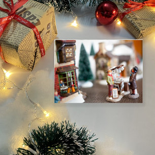 Cartes Pour Fêtes Annuelles Village miniature de la rue Christmas