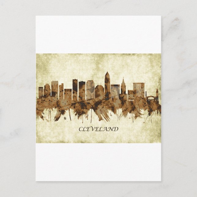 Cartes Pour Fêtes Annuelles Ville de Cleveland Ohio (Devant)