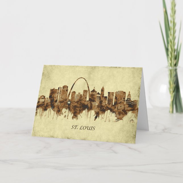 Cartes Pour Fêtes Annuelles Ville de Saint-Louis Missouri (Devant)