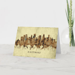 Cartes Pour Fêtes Annuelles Ville du Maryland de Baltimore