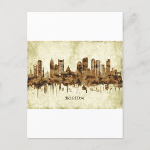Cartes Pour Fêtes Annuelles Ville du Massachusetts de Boston
