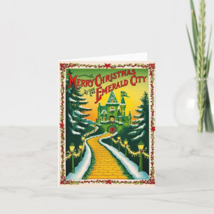 Cartes Pour Fêtes Annuelles Ville émeraude de Noël