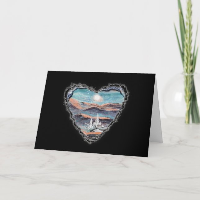 Cartes Pour Fêtes Annuelles Ville lumière future (Devant)