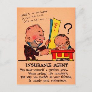 Cartes Pour Fêtes Annuelles vinaigre valentine des années 1930 : l'agent d'ass