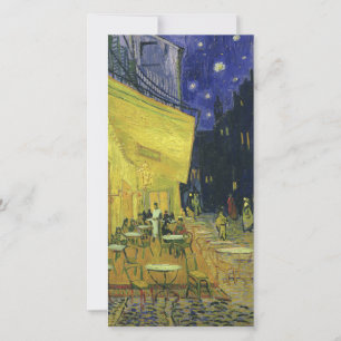 Cartes Pour Fêtes Annuelles Vincent van Gogh - Café Terrasse en soirée