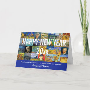 Cartes Pour Fêtes Annuelles Vincent van Gogh - Joyeux patchwork du Nouvel An