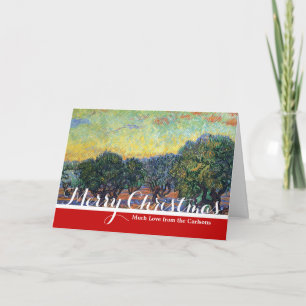 Cartes Pour Fêtes Annuelles Vincent Van Gogh Oliveraie Impressionnisme Art