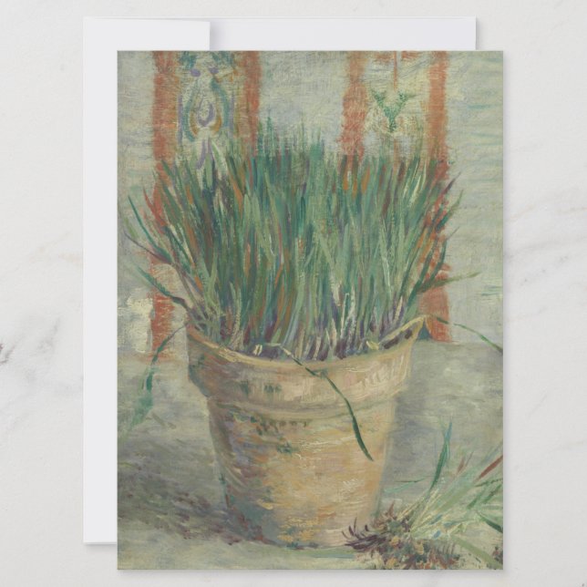 Cartes Pour Fêtes Annuelles Vincent van Gogh - pot de fleurs avec la (Devant)