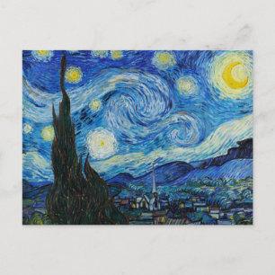 Cartes Pour Fêtes Annuelles Vincent Van Gogh The Starry Night Fine Art