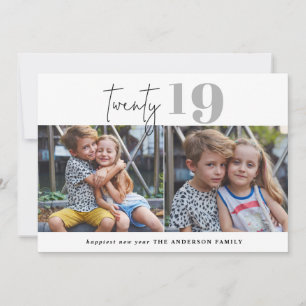 Cartes Pour Fêtes Annuelles VINGT nouvelles années de photo multi graphique