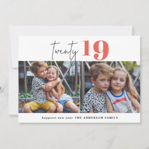 Cartes Pour Fêtes Annuelles VINGT nouvelles années de photo multi graphique