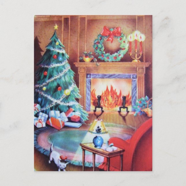 Cartes Pour Fêtes Annuelles Vintage (Devant)