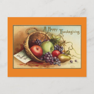 Cartes Pour Fêtes Annuelles Vintage A Bon thanksgiving