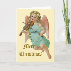 Cartes Pour Fêtes Annuelles Vintage Angel