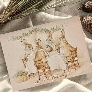 Cartes Pour Fêtes Annuelles Vintage Beatrix Potter Noël Bonjour