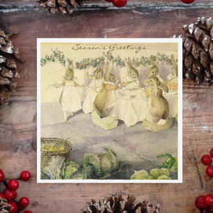 Cartes Pour Fêtes Annuelles Vintage Beatrix Potter Rabbit Noël