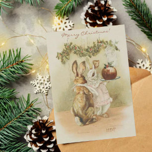 Cartes Pour Fêtes Annuelles Vintage Beatrix Potter voeux de Noël