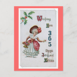 Cartes Pour Fêtes Annuelles vintage Bonne année