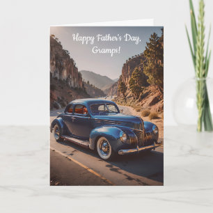Cartes Pour Fêtes Annuelles Vintage Car 1940's Style Fête des pères