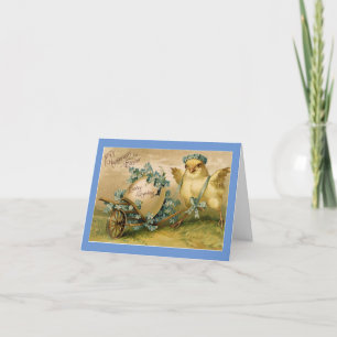Cartes Pour Fêtes Annuelles Vintage Chick Avec Fleurs