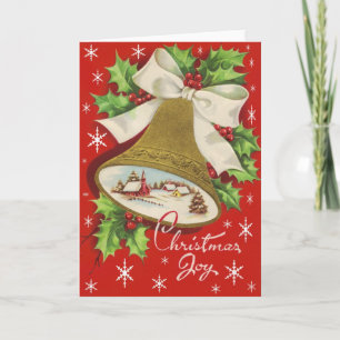 Cartes Pour Fêtes Annuelles Vintage Christmas Bells