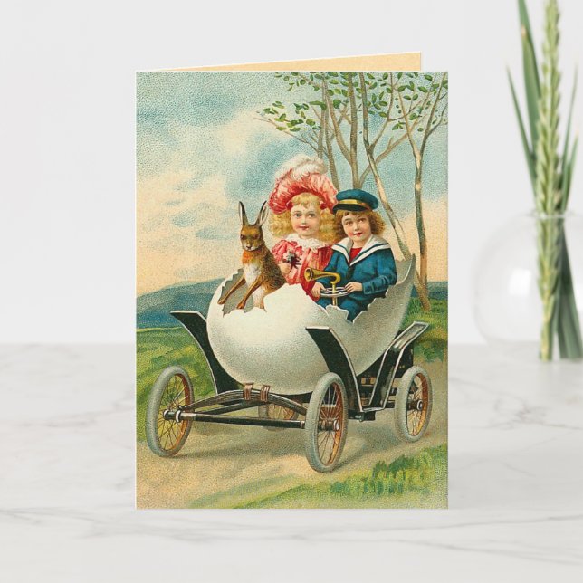 Cartes Pour Fêtes Annuelles Vintage Easter (Devant)