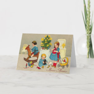 Cartes Pour Fêtes Annuelles Vintage French New Year Greeting Card