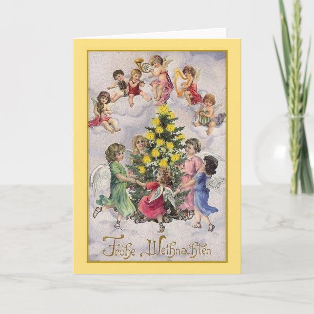 Cartes Pour Fêtes Annuelles Vintage German (Devant)