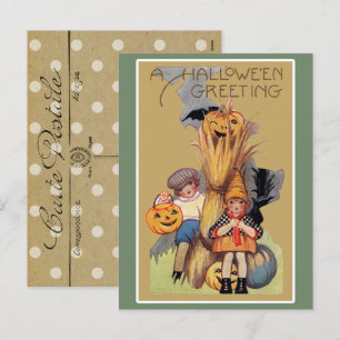 Cartes Pour Fêtes Annuelles Vintage Halloween Déplaisant
