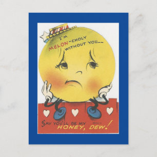 Cartes Pour Fêtes Annuelles Vintage Honeydew Valentine