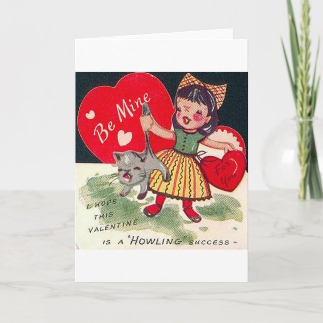 Cartes Pour Fêtes Annuelles Vintage Howling (Devant)