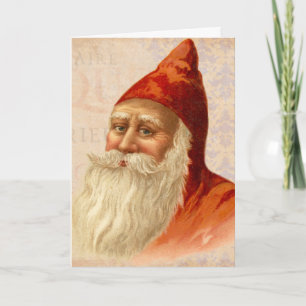 Cartes Pour Fêtes Annuelles Vintage Joyeux Noël Kindly Vieux mode Père Noël