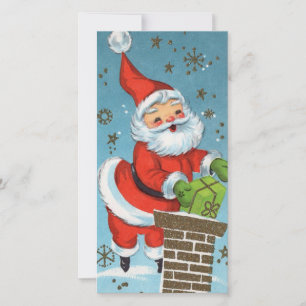 Cartes Pour Fêtes Annuelles Vintage Noël Père Noël