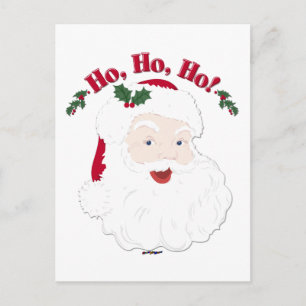 Cartes Pour Fêtes Annuelles Vintage Noël Père Noël Ho, Ho, Ho !