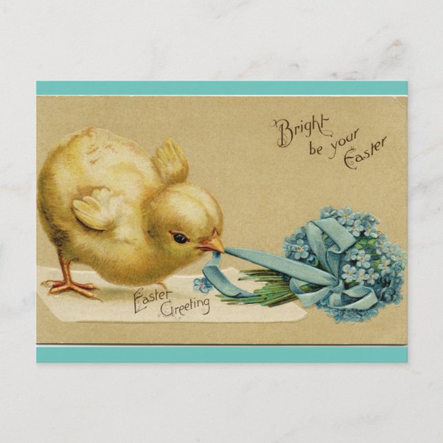 Cartes Pour Fêtes Annuelles Vintage Pâques (Devant)