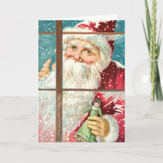 Cartes Pour Fêtes Annuelles Vintage Père Noël, Noël