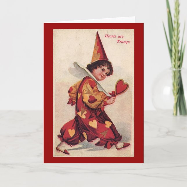 Cartes Pour Fêtes Annuelles Vintage Pierrot (Devant)